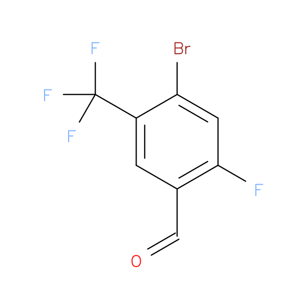 4-Bromo-2-fluoro-5-(trifluoromethyl)benzaldehyde