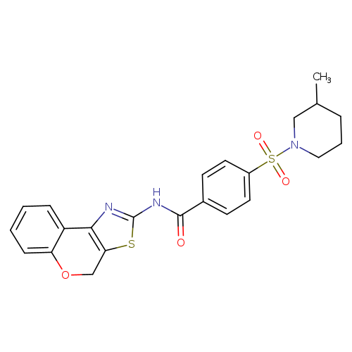 N-{4H-chromeno[4,3-d][1,3]thiazol-2-yl}-4-[(3-methylpiperidin-1-yl)sulfonyl]benzamide