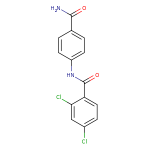 N-[4-(aminocarbonyl)phenyl]-2,4-dichlorobenzamide