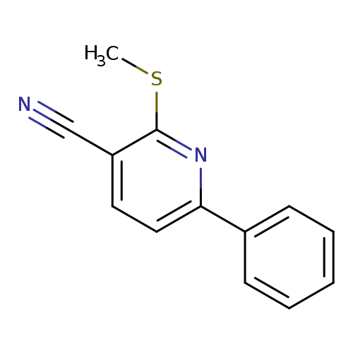 2-(methylsulfanyl)-6-phenylpyridine-3-carbonitrile