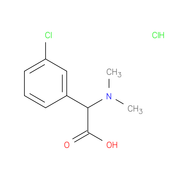 2-(3-chlorophenyl)-2-(dimethylamino)acetic acid hydrochloride