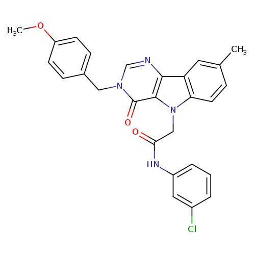 N-(3-chlorophenyl)-2-{3-[(4-methoxyphenyl)methyl]-8-methyl-4-oxo-3H,4H,5H-pyrimido[5,4-b]indol-5-yl}acetamide