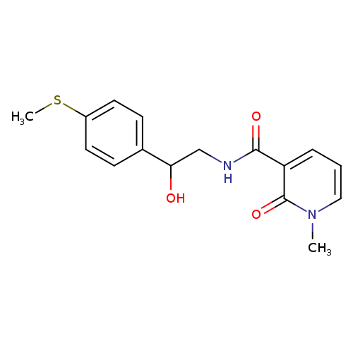 N-{2-hydroxy-2-[4-(methylsulfanyl)phenyl]ethyl}-1-methyl-2-oxo-1,2-dihydropyridine-3-carboxamide