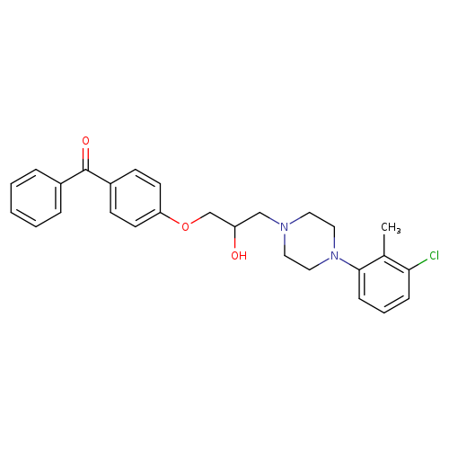 1-(4-benzoylphenoxy)-3-[4-(3-chloro-2-methylphenyl)piperazin-1-yl]propan-2-ol