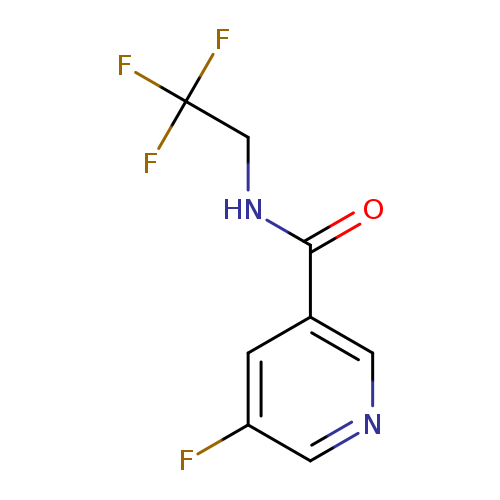 5-fluoro-N-(2,2,2-trifluoroethyl)pyridine-3-carboxamide