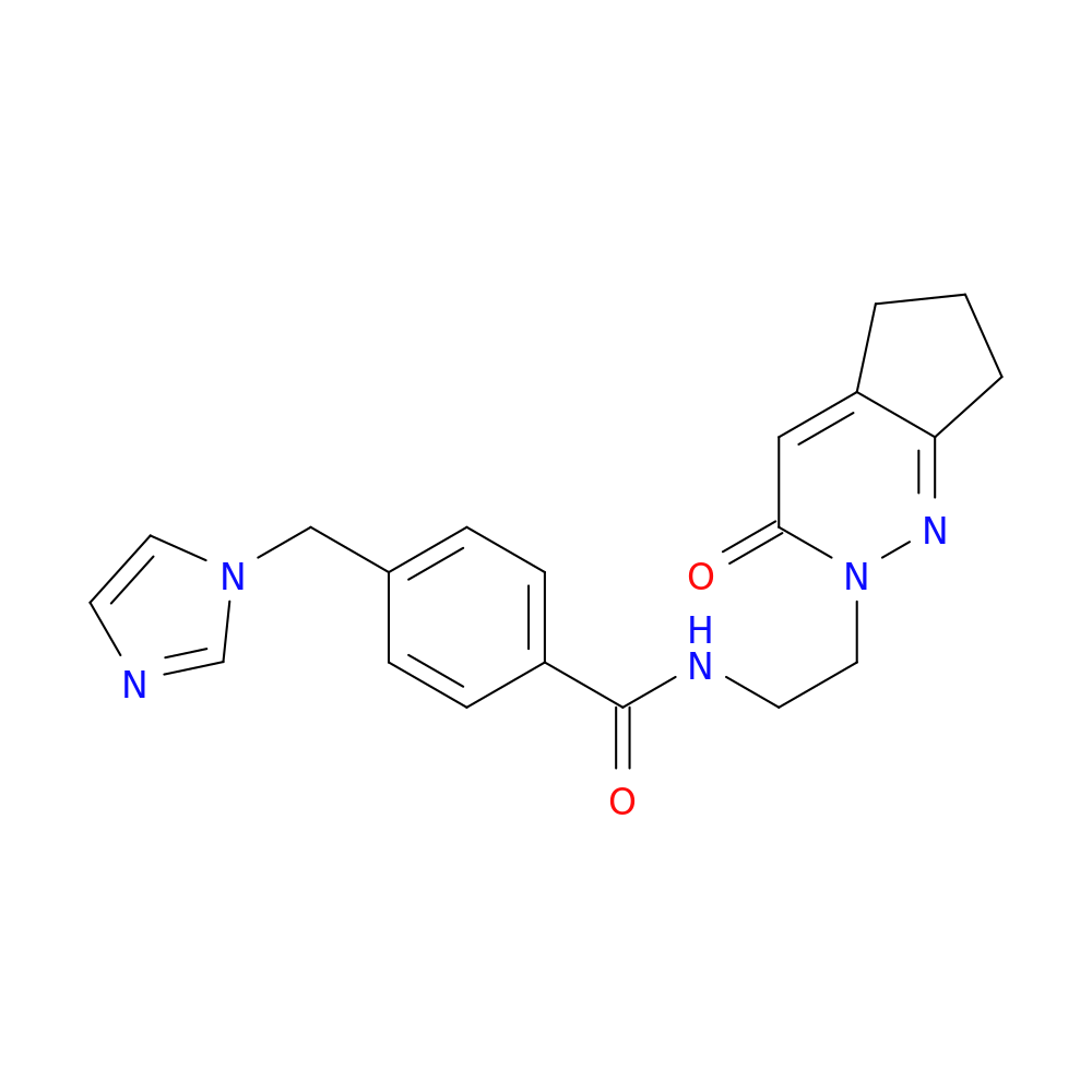 4-[(1H-imidazol-1-yl)methyl]-N-(2-{3-oxo-2H,3H,5H,6H,7H-cyclopenta[c]pyridazin-2-yl}ethyl)benzamide
