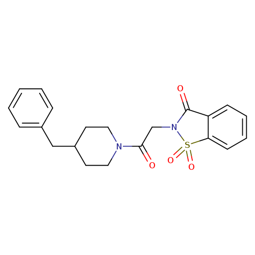 2-[2-(4-benzylpiperidin-1-yl)-2-oxoethyl]-2,3-dihydro-1lambda6,2-benzothiazole-1,1,3-trione