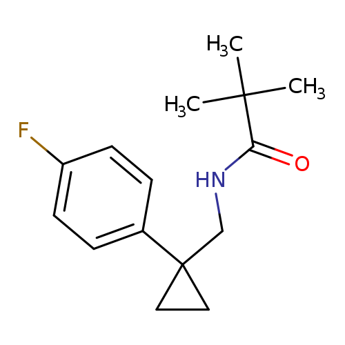 N-{[1-(4-fluorophenyl)cyclopropyl]methyl}-2,2-dimethylpropanamide
