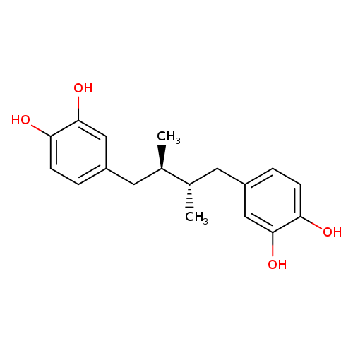 1,2-Benzenediol, 4,4'-[(2R,3S)-2,3-dimethyl-1,4-butanediyl]bis-, rel-