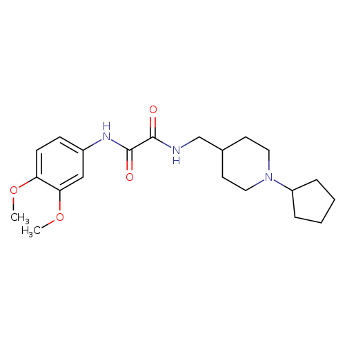 N-[(1-cyclopentylpiperidin-4-yl)methyl]-N'-(3,4-dimethoxyphenyl)ethanediamide