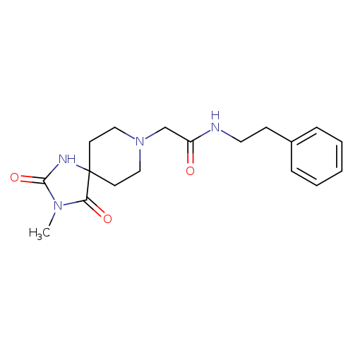 2-{3-methyl-2,4-dioxo-1,3,8-triazaspiro[4.5]decan-8-yl}-N-(2-phenylethyl)acetamide