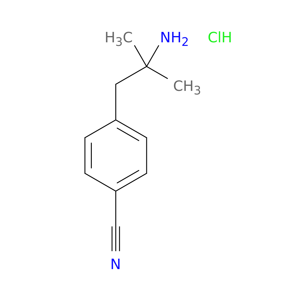 4-(2-amino-2-methylpropyl)benzonitrile hydrochloride