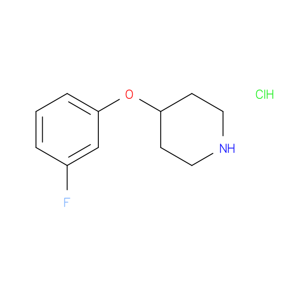 Piperidine, 4-(3-fluorophenoxy)-, hydrochloride (1:1)