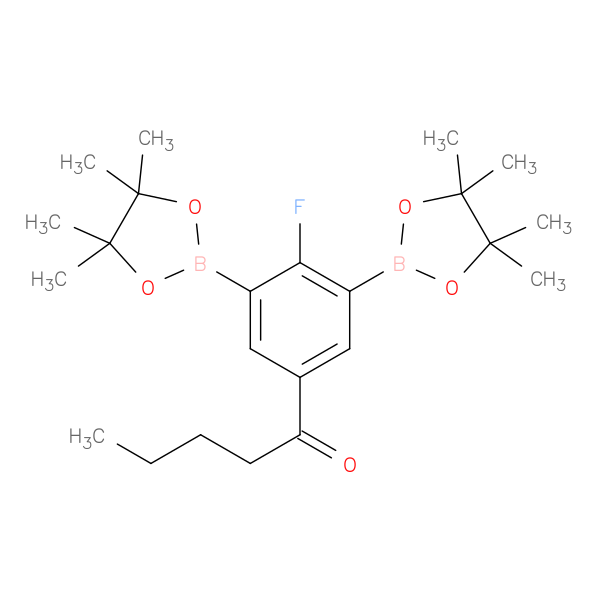 2-Fluoro-5-pentanoyl-1,3-phenylenediboronic acid, pinacol ester