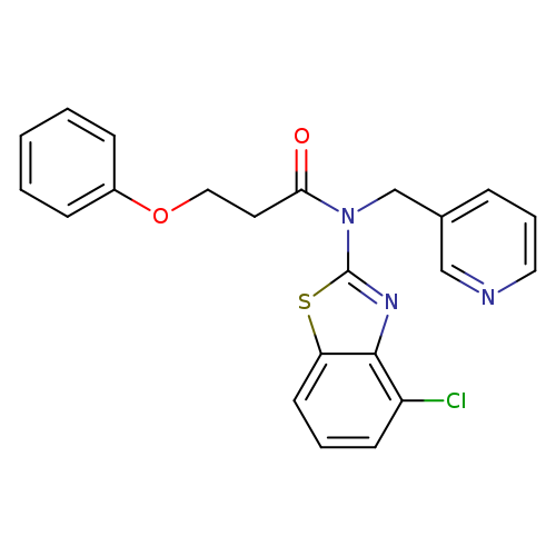 N-(4-chloro-1,3-benzothiazol-2-yl)-3-phenoxy-N-[(pyridin-3-yl)methyl]propanamide