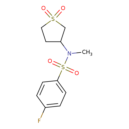 N-(1,1-dioxidotetrahydro-3-thienyl)-4-fluoro-N-methylbenzenesulfonamide