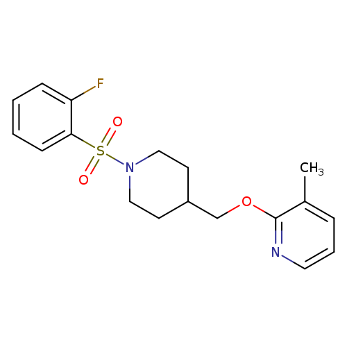 2-{[1-(2-fluorobenzenesulfonyl)piperidin-4-yl]methoxy}-3-methylpyridine