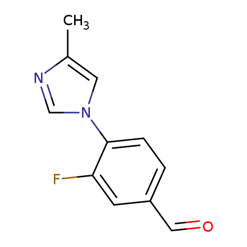 Benzaldehyde, 3-fluoro-4-(4-methyl-1H-imidazol-1-yl)-
