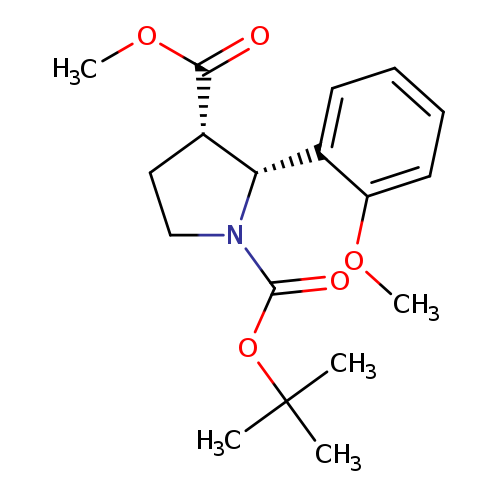 O1-tert-butyl O3-methyl (2R,3S)-2-(2-methoxyphenyl)pyrrolidine-1,3-dicarboxylate