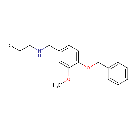 {[4-(benzyloxy)-3-methoxyphenyl]methyl}(propyl)amine