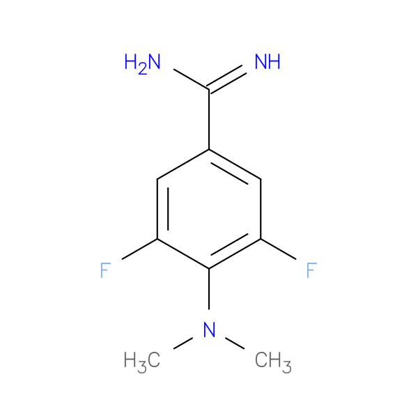 4-(dimethylamino)-3,5-difluorobenzene-1-carboximidamide