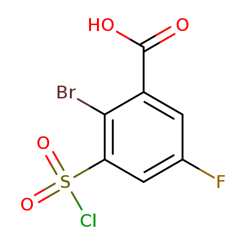 2-Bromo-3-(chlorosulfonyl)-5-fluorobenzoic acid