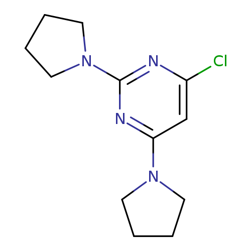 Pyrimidine, 4-chloro-2,6-di-1-pyrrolidinyl-