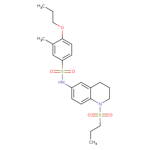3-methyl-N-[1-(propane-1-sulfonyl)-1,2,3,4-tetrahydroquinolin-6-yl]-4-propoxybenzene-1-sulfonamide