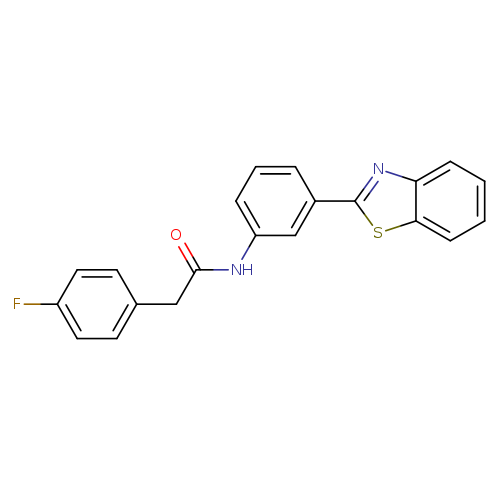 N-[3-(1,3-benzothiazol-2-yl)phenyl]-2-(4-fluorophenyl)acetamide