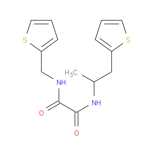 N'-[(thiophen-2-yl)methyl]-N-[1-(thiophen-2-yl)propan-2-yl]ethanediamide