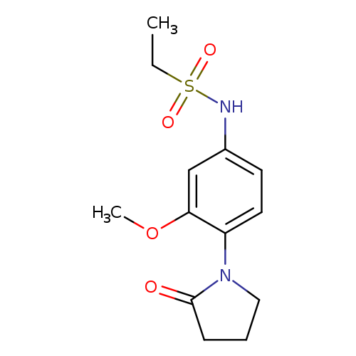 N-[3-methoxy-4-(2-oxopyrrolidin-1-yl)phenyl]ethane-1-sulfonamide