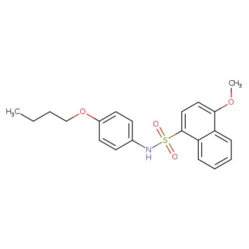 N-(4-butoxyphenyl)-4-methoxynaphthalene-1-sulfonamide