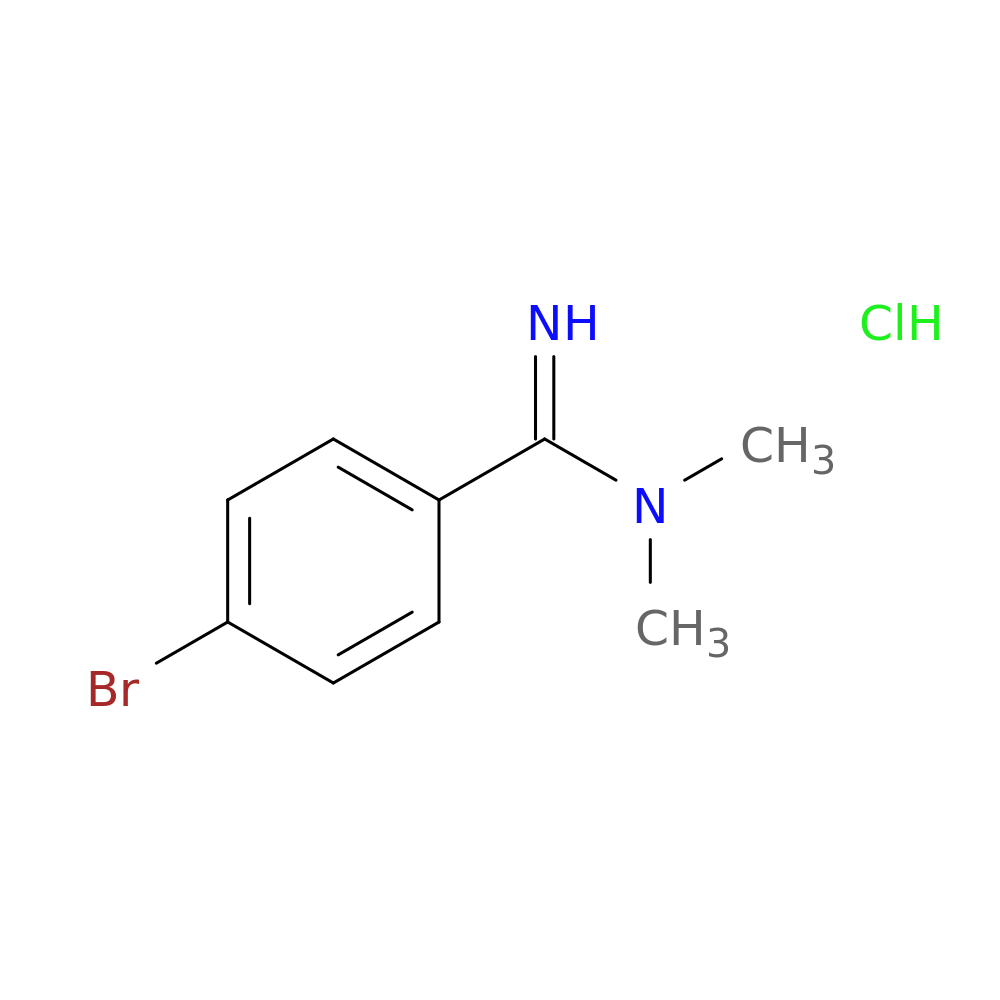 4-bromo-N,N-dimethylbenzene-1-carboximidamide hydrochloride