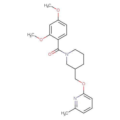 2-{[1-(2,4-dimethoxybenzoyl)piperidin-3-yl]methoxy}-6-methylpyridine