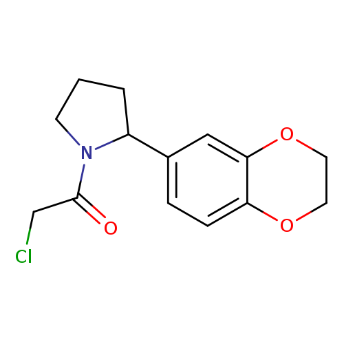 2-Chloro-1-(2-(2,3-dihydrobenzo[b][1,4]dioxin-6-yl)pyrrolidin-1-yl)ethanone