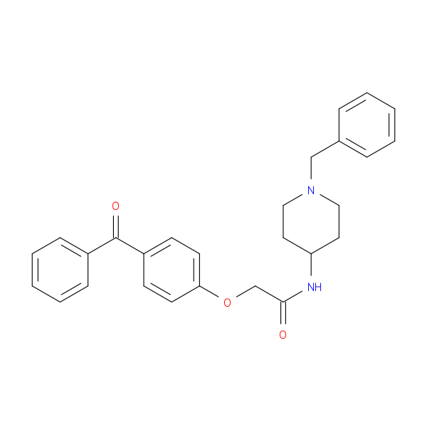 2-(4-Benzoylphenoxy)-N-[1-(phenylmethyl)-4-piperidinyl]acetamide