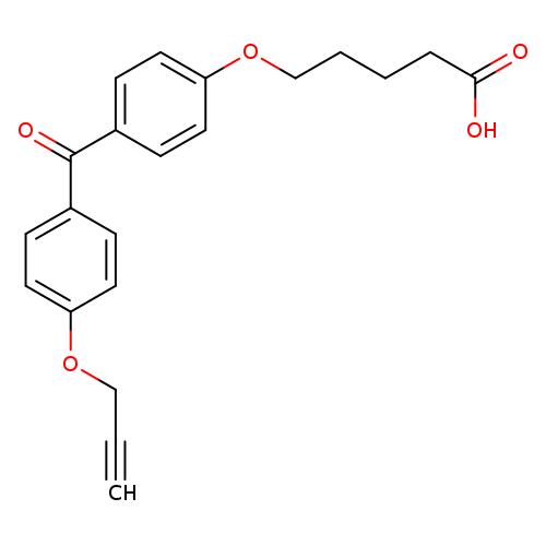 5-(4-(4-(Prop-2-yn-1-yloxy)benzoyl)phenoxy)pentanoic acid