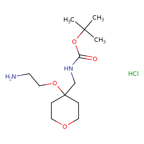 tert-butyl N-{[4-(2-aminoethoxy)oxan-4-yl]methyl}carbamate hydrochloride