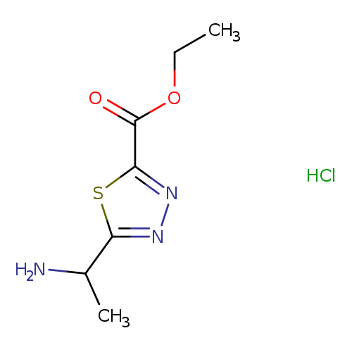 ethyl5-(1-aminoethyl)-1,3,4-thiadiazole-2-carboxylatehydrochloride