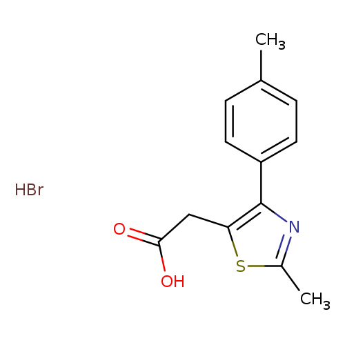 [2-Methyl-4-(4-methylphenyl)-1,3-thiazol-5-yl]acetic acid hydrobromide