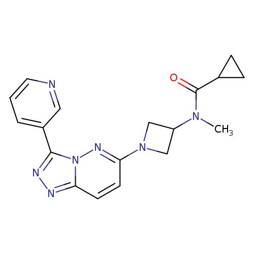 N-methyl-N-{1-[3-(pyridin-3-yl)-[1,2,4]triazolo[4,3-b]pyridazin-6-yl]azetidin-3-yl}cyclopropanecarboxamide