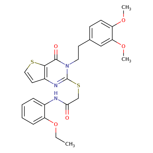 2-({3-[2-(3,4-dimethoxyphenyl)ethyl]-4-oxo-3H,4H-thieno[3,2-d]pyrimidin-2-yl}sulfanyl)-N-(2-ethoxyphenyl)acetamide