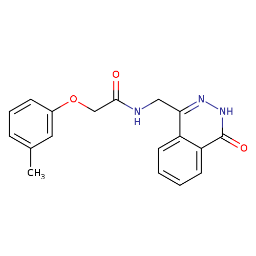 2-(3-methylphenoxy)-N-[(4-oxo-3,4-dihydrophthalazin-1-yl)methyl]acetamide