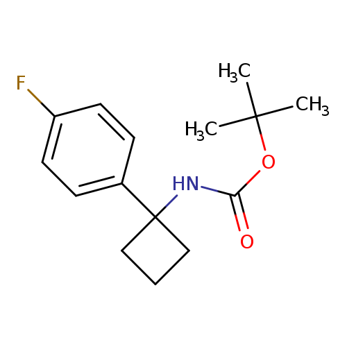 tert-Butyl N-[1-(4-fluorophenyl)cyclobutyl]carbamate