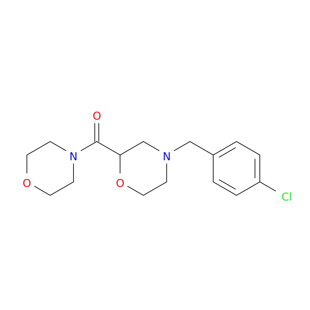 4-[(4-chlorophenyl)methyl]-2-(morpholine-4-carbonyl)morpholine