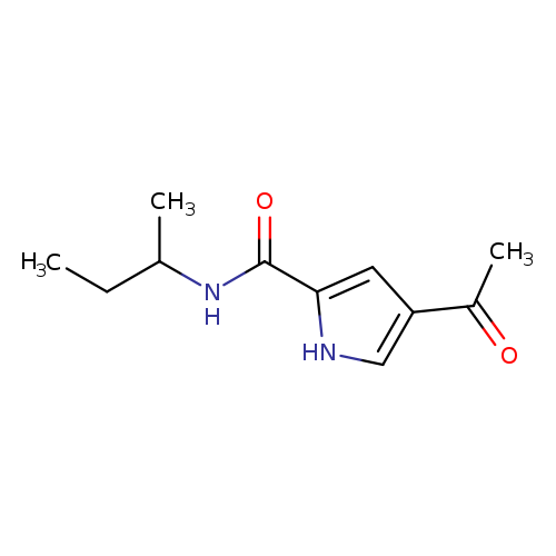 4-acetyl-N-(butan-2-yl)-1H-pyrrole-2-carboxamide