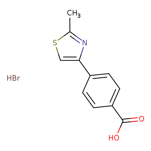 4-(2-methyl-1,3-thiazol-4-yl)benzoic acid hydrobromide