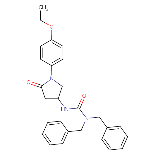 1,1-dibenzyl-3-[1-(4-ethoxyphenyl)-5-oxopyrrolidin-3-yl]urea