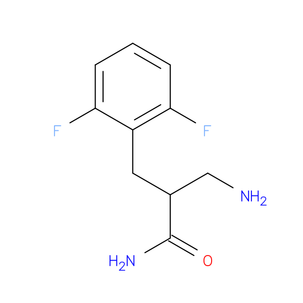 3-amino-2-[(2,6-difluorophenyl)methyl]propanamide
