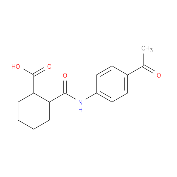 2-([(4-Acetylphenyl)amino]carbonyl)cyclohexanecarboxylic acid